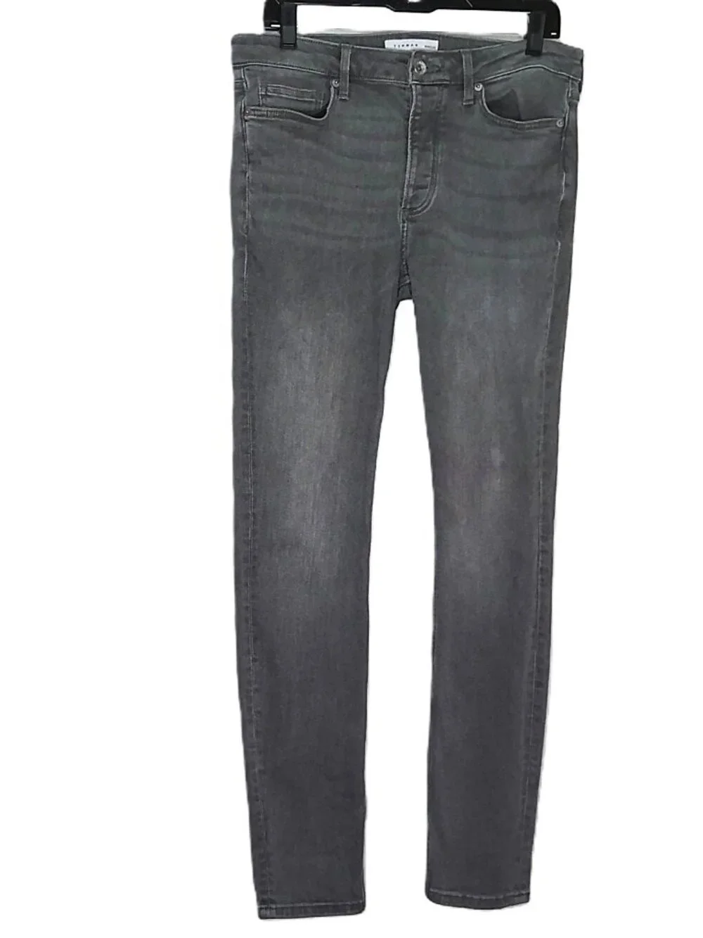 Topman Men's Gray Jeans Stretch Denim Skinny Mid Rise Medium Wash Sz 32 X 32